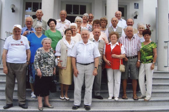 Teilnehmer des Heimattreffen Krischwitz, Politz und Neschwitz 2008 am Heiligenhof bei Bad Kissingen